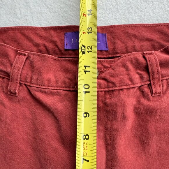 J.L. Powell Men's Classic Fit Straight Leg Cotton Red Pants Size 34L (Waist 32) - Picture 9 of 12